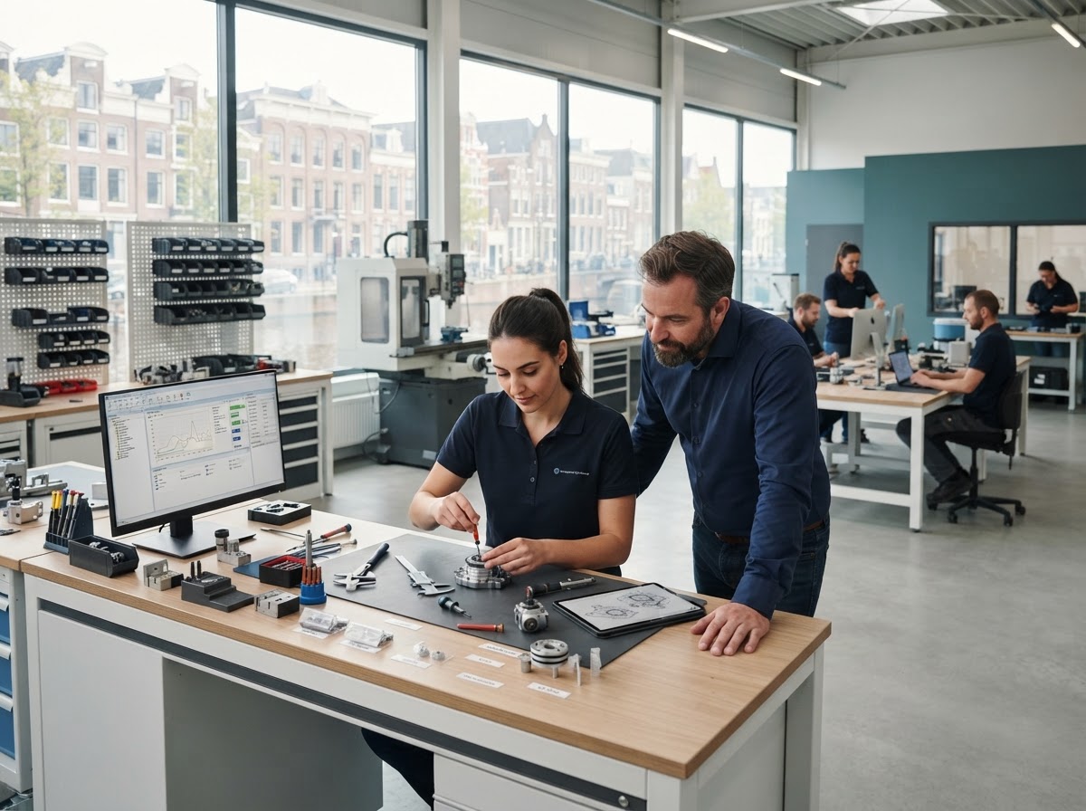 Sleutel Winsthof analist die data-modellen controleert